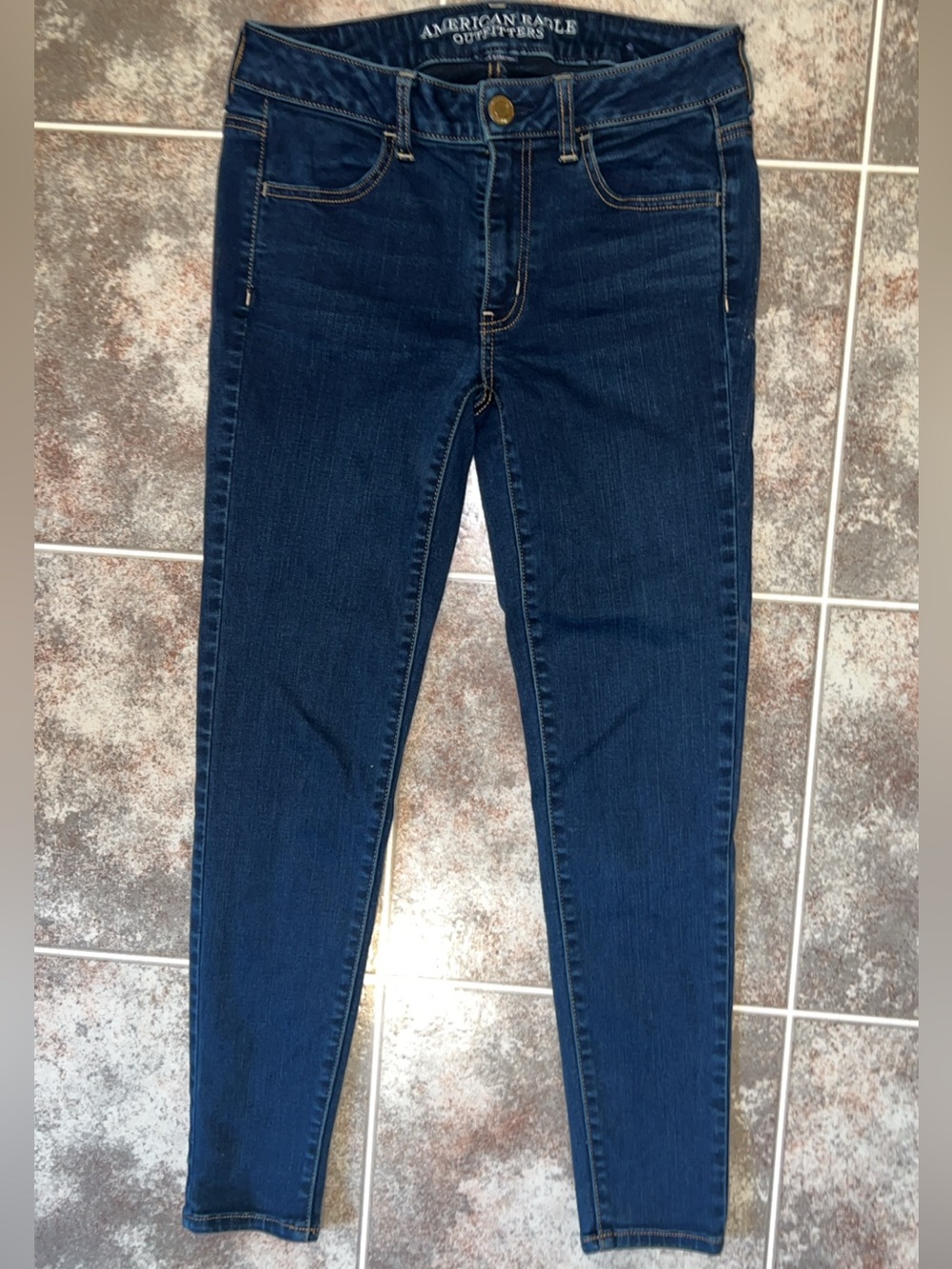 American Eagle Super Stretch Jegging Jeans Dark Wash Women’s Size 6 Short - Picture 4 of 6